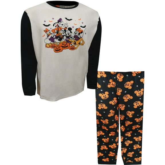 Briefly Stated Mens Mickey Mouse and the Gang Halloween Mens Pajama (Large)