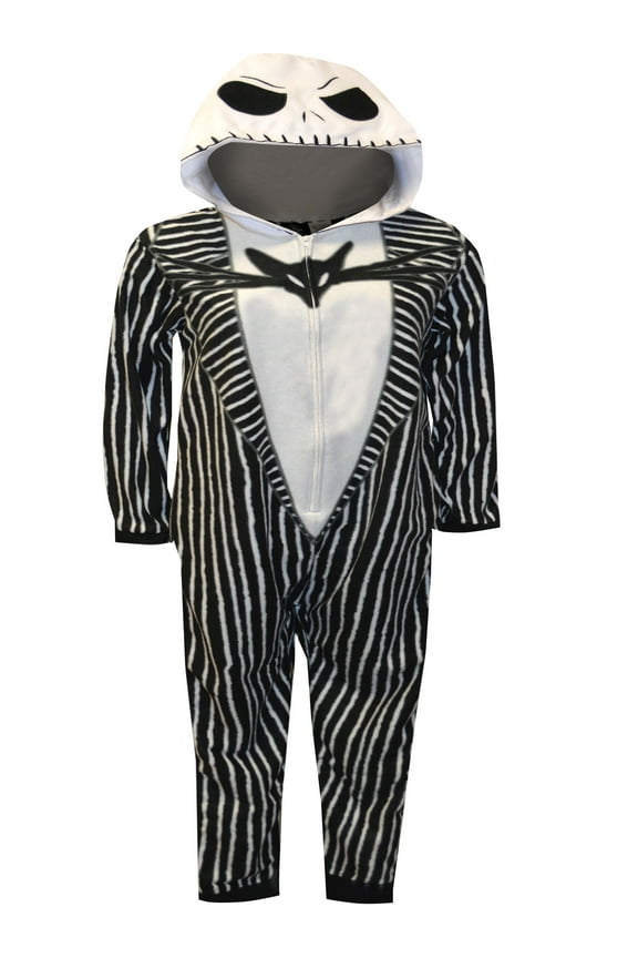 Mens Nightmare Before Christmas Jack Skellington Onesie Pajama