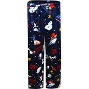 BRIEFLY STATED Mens Peanuts Charlie Brown Winter Fun Silky Fleece Loungepant (Large)