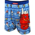 thumbnail image 1 of Briefly Stated Mens Peanuts Snoopy and Woodstock Christmas Boxers (Small), 1 of 1