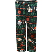 BRIEFLY STATED Mens Rick and Morty Fair Isle Christmas Silky Fleece Loungepants (Medium)