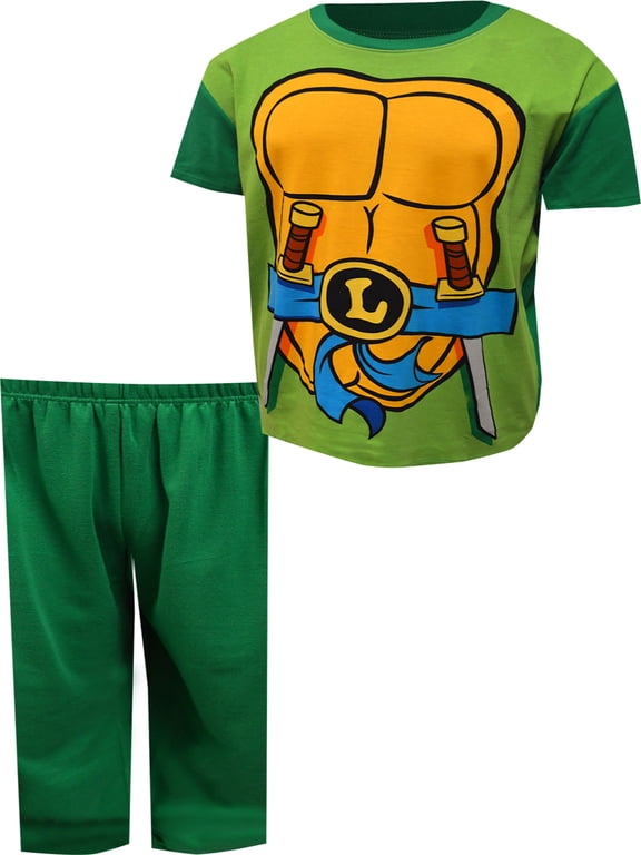 Mens Teenage Mutant Ninja Turtle Leonardo Look Alike Guys Pajama (Large)