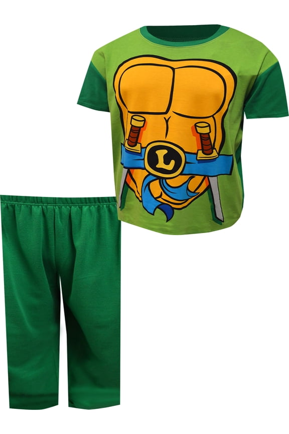 Mens Teenage Mutant Ninja Turtle Leonardo Look Alike Guys Pajama (Small)