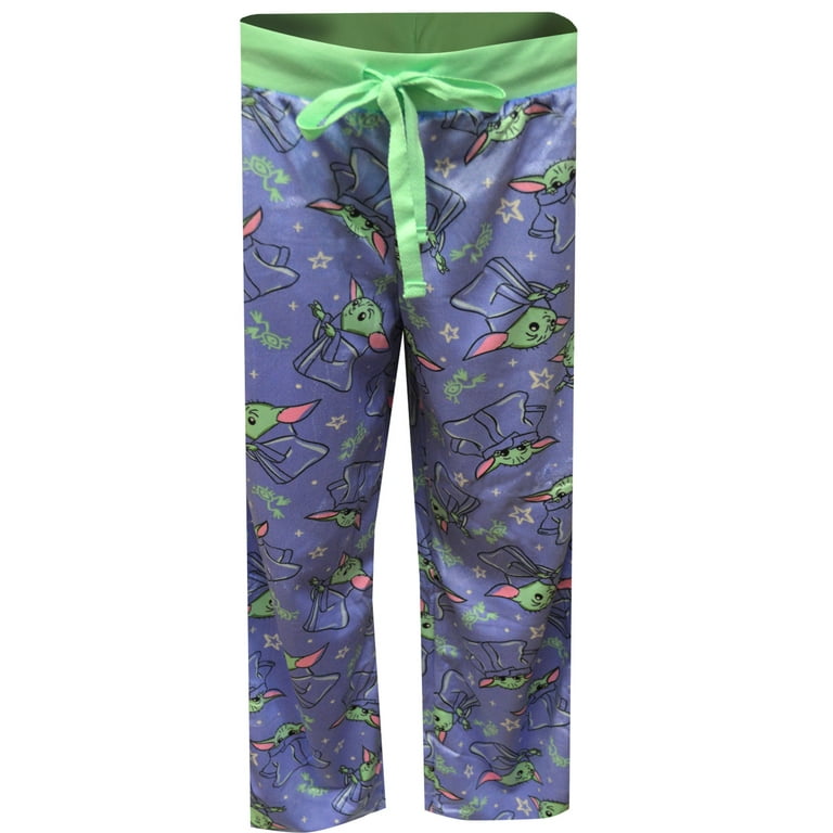 Briefly Stated Star Wars The Child Mandalorian Fleece Sleep Lounge Pajama Pants Women s Large