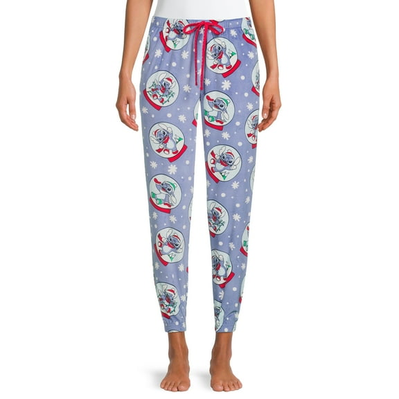 Briefly Stated Women’s Disney Stitch Christmas Jogger Sleep Pants