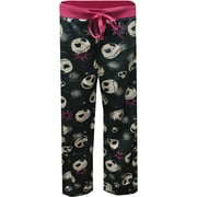 Briefly Stated Women's Nightmare Before Christmas Jack Skellington Silky Fleece Loungepant (X-Small)