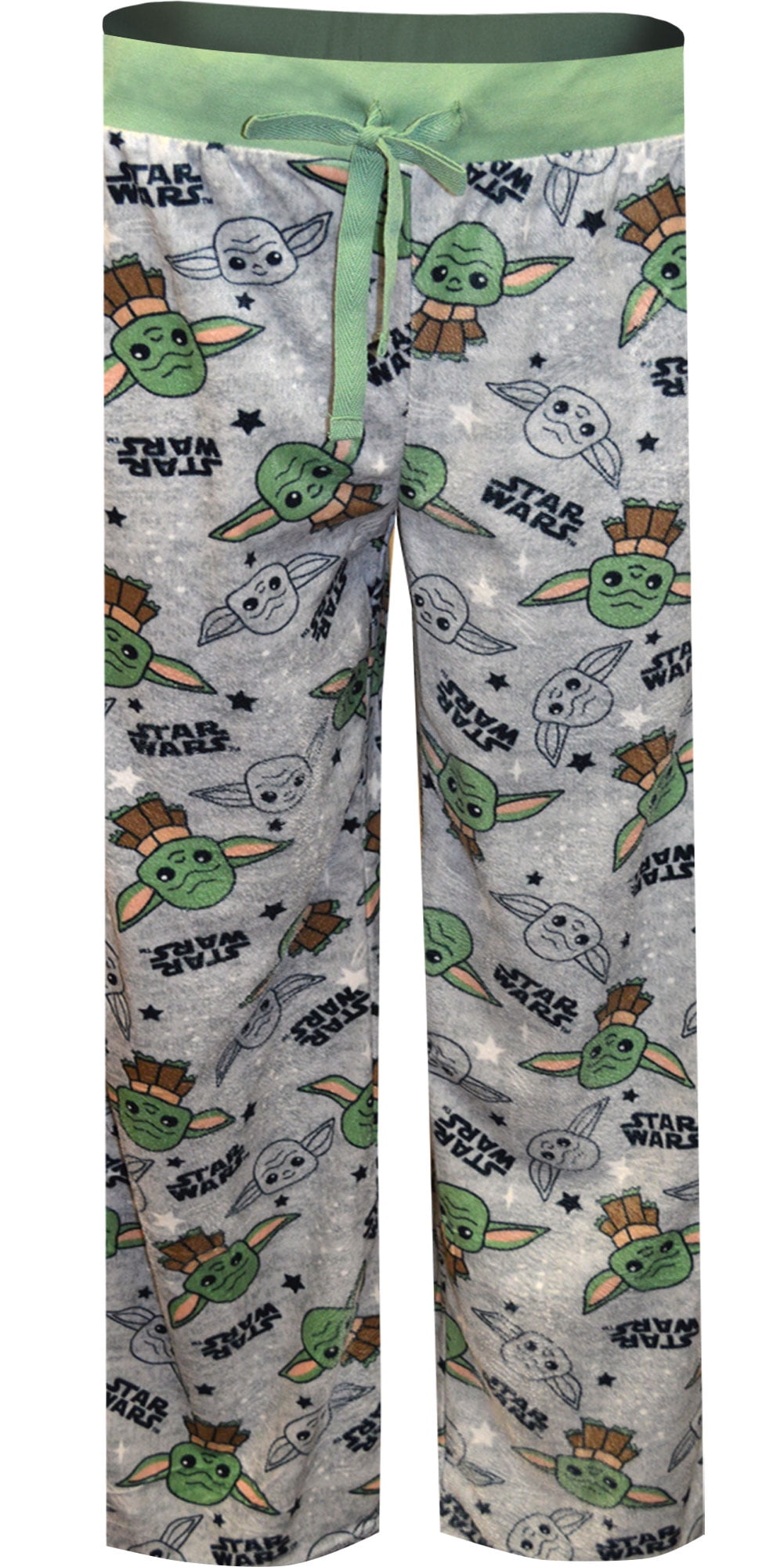 Briefly Stated Women s Star Wars Mandalorian Baby Yoda Silky Fleece Lounge Pant X Large