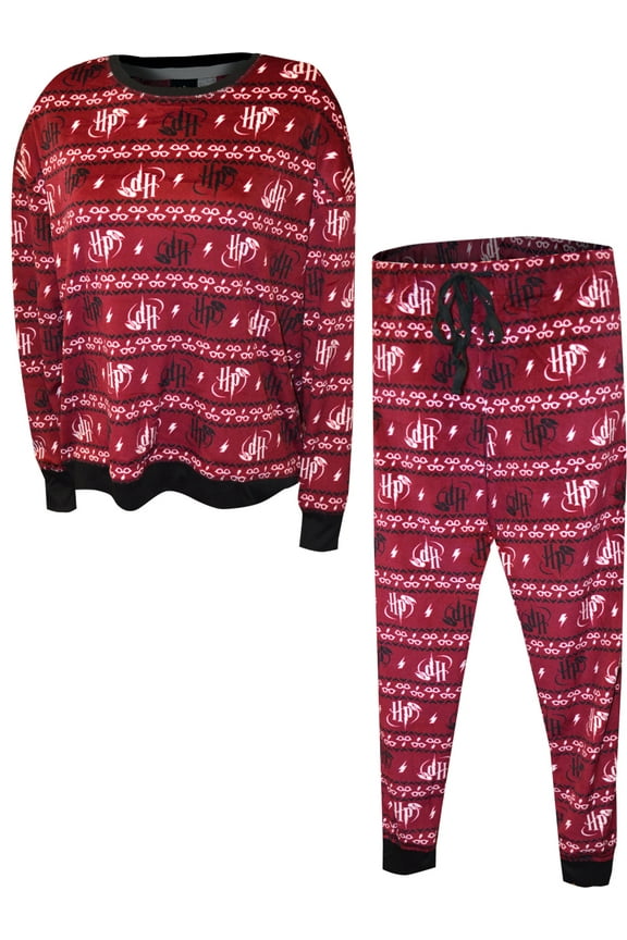Womens Harry Potter Logos and Lightning Bolts Ladies Pajamas