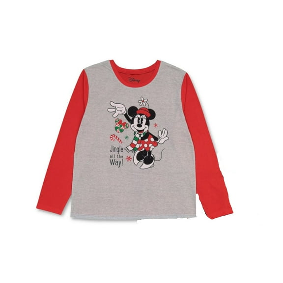 Briefly Stated Womens Minnie Mouse Family Pajama Top Only,1-Piece, Large, Assorted