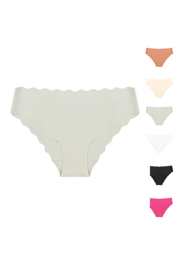 Briefs Seamless Women Panties Underwear Ruffles T Back G String Yoga Fitness Thong Underpants M 06# Mint Green