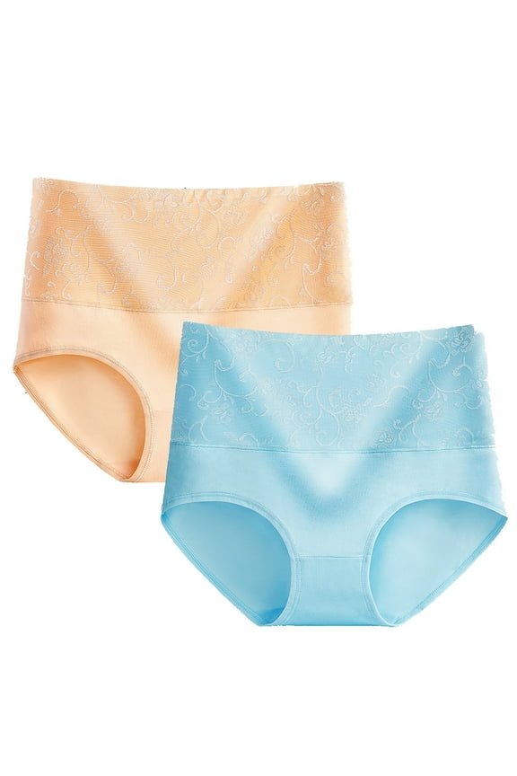 Briefs for Women Cotton Ladies Panties Ladies Full Coverage Briefs 2 Pack