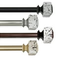 thumbnail image 1 of Brielle 1" Single Curtain Rod, 28-48 inches- Black, 1 of 3