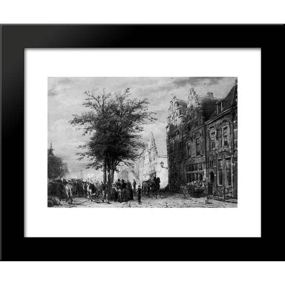 Brielle 20x24 Framed Art Print by Cornelis Springer