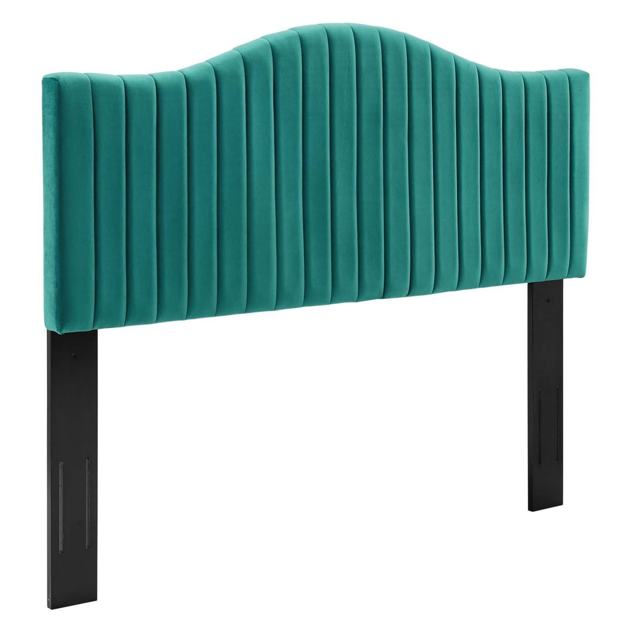 Brielle Channel Tufted Performance Velvet King/California King Headboard Teal