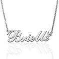 thumbnail image 1 of Brielle Custom Name Necklace Customized Personalized Plated Name Necklace for Mother Daughter Friendship Women Valentine's Day Christmas Birthday New Year Silver, 1 of 7