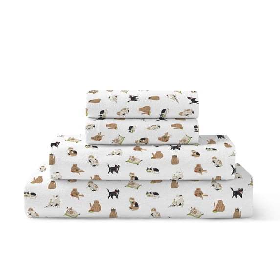 Brielle Home 100% Cotton Flannel Sheet Set