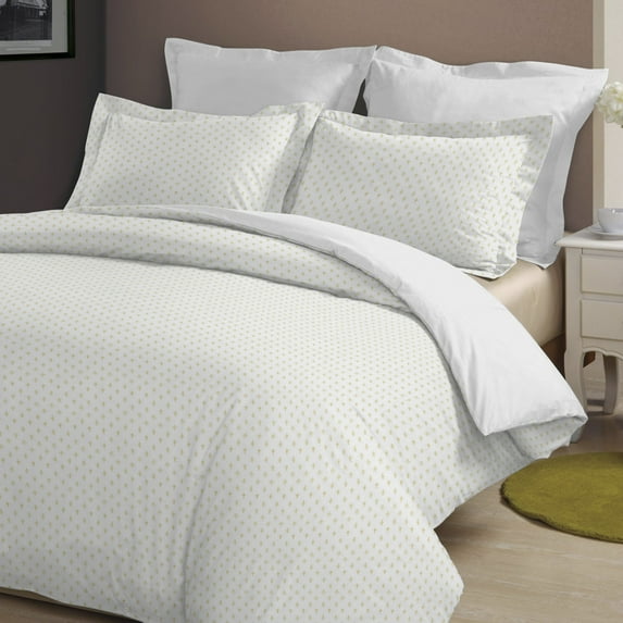 Brielle Home Fashion Fleur de Lis 100% Cotton Duvet Cover