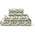 thumbnail image 1 of Brielle Home Flannel Sheet Set 100% Cotton with Elastic Deep Pockets, Twin, Deer Ivory, 1 of 3