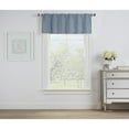 thumbnail image 1 of Brielle Home Oslo 2 Piece Window Valance Set Marine Blue 2 Pack, 1 of 5