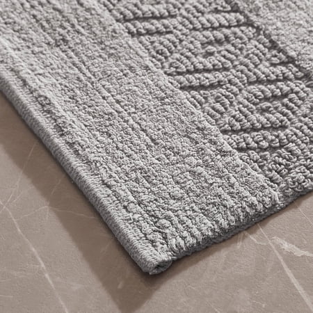 Brielle Home Thompson Handwoven Cotton Bath Rug