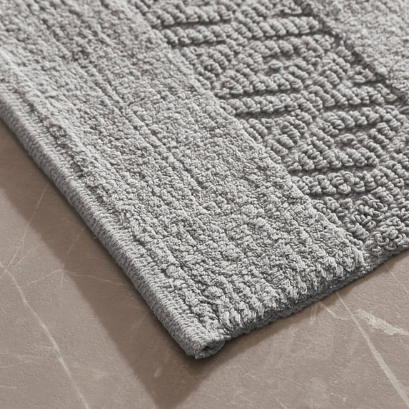 Brielle Home Thompson Handwoven Cotton Bath Rug