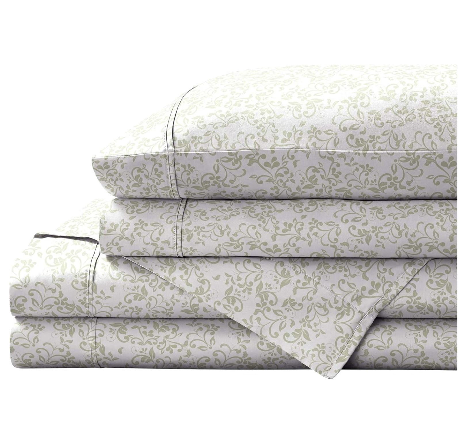Brielle Home Flanell-Bettlaken-Set Kingsize – 100% Baumwolle, Cremefarben, 4-teilig, Mit Spannbetttuch