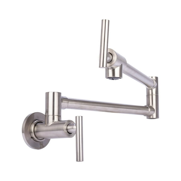 Brienza by Italia Modern Pot Filler Faucet - Brushed Nickel