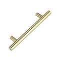 thumbnail image 1 of Brier Series 6-5/16 in 160 mm Brushed Solid Gold Kitchen Hardware Modern Door Pulls Cupboard Drawer Pull Handles - 10 Pack, 1 of 8