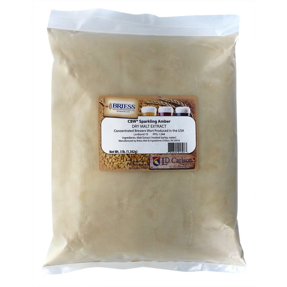 Briess Dried Malt Extract - 3 lb (Sparkling Amber)