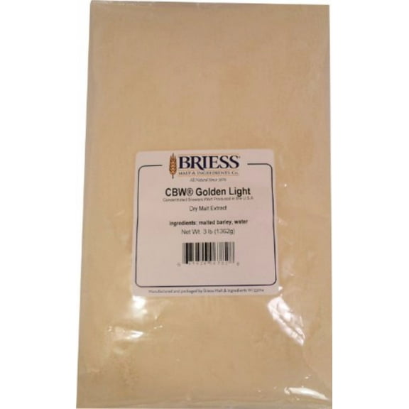 Briess - Dry Malt Extract - Golden Light - 3 lbs.