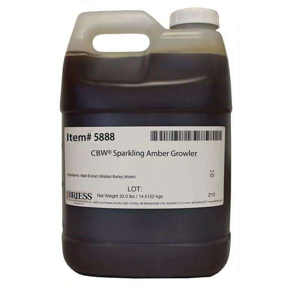 Briess Sparkling Amber Liquid Malt Extract 32 Lb. Growler