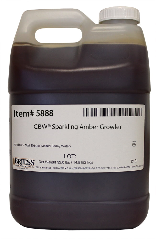 Briess Sparkling Amber Liquid Malt Extract Growler 32 lbs.