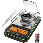 Brifit Digital Milligram Scale, 50g Portable Mini Scale, 0.006g Precise Graduation, Professional Pocket Scale with 50g Calibration Weights Tweezers