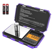 Brifit Digital Pocket Scale, 200g /0.03g Mini Scale, 50g calibration weight, Electronic Smart Scale, 6 Units, LCD Backlit Display, Tare for Jewelry, Medicine, H