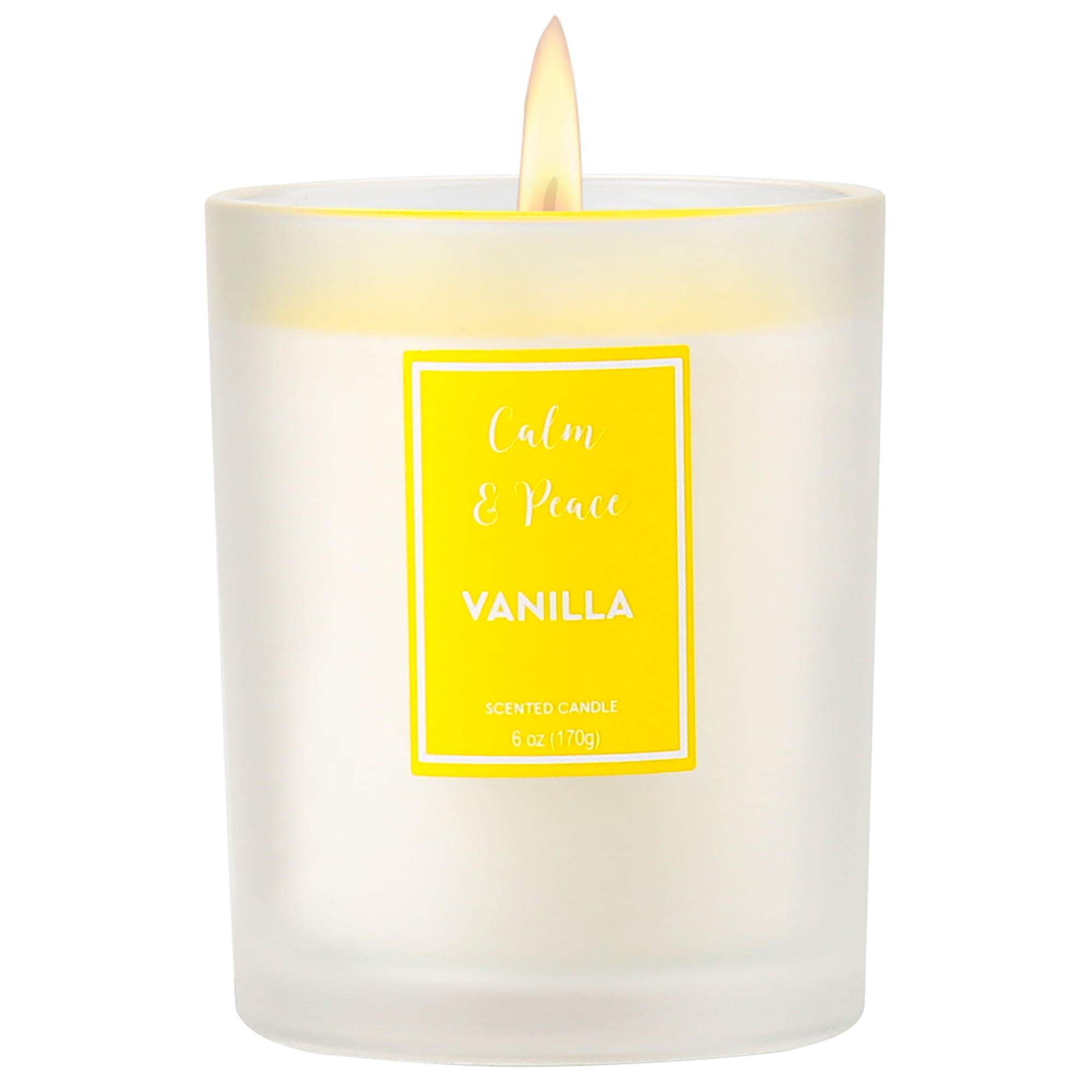 Briful Vanilla Scented Candles Long Lasting Glass Jar Soy Candle for