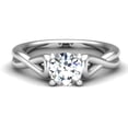 thumbnail image 1 of Brig Jewel 1.5 Ct Round Cut Moissanite Ring - Solitaire Engagement Wedding Moissanite Ring for Women - 14K White Gold Plated Moissanite Ring - Moissanite Ring - Engagement Wedding Rings for Her, 1 of 4