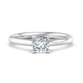 thumbnail image 1 of Brig Jewel 14K White Gold Plated 1.6 Ct Moissanite Ring - Elegant Cushion Cut Engagement Ring - Timeless Solitaire Ring - Perfect for Proposals - Unique Gift for Her - Stunning Jewelry, 1 of 2