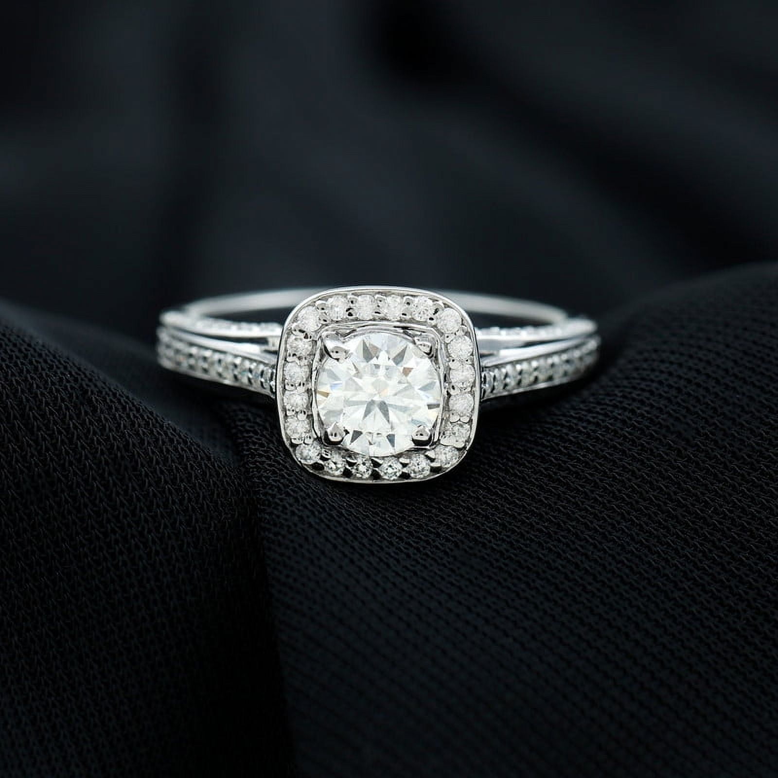 Brig Jewel 14K White Gold Plated Ring - 1.8 Ct Oval Cut Diamond Ring ...