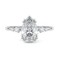 Brig Jewel 14K White Gold Over Rings - 1.9 Ct VVS1/D Pear Cut Diamond Rings - Engagement Wedding Diamond Jewelry for Women's - Gorgeous Anniversary Gift for Women's - Proposal Delicate Rings for Her