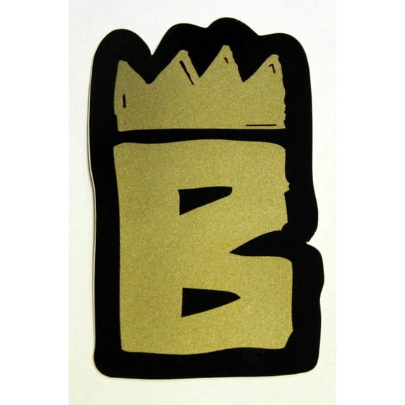 Brigada Skateboard Shades Sticker Decal 2 x 4in Gold