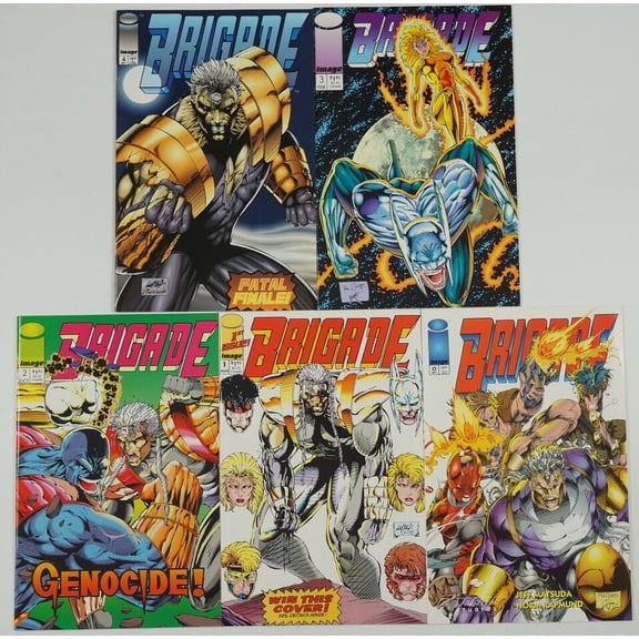 Brigade #0 & 1-4 VF/NM complete series ; Image
