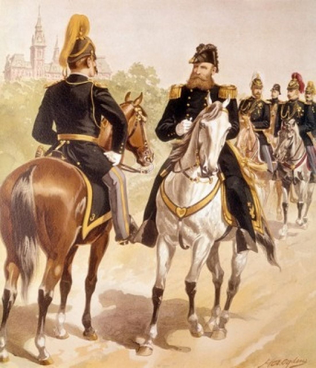 Brigadier General (Crook) Staff-And-Line Ogden Henry Alexander (1856-1936American) Canvas Art - Henry Alexander Ogden (24 x 36)
