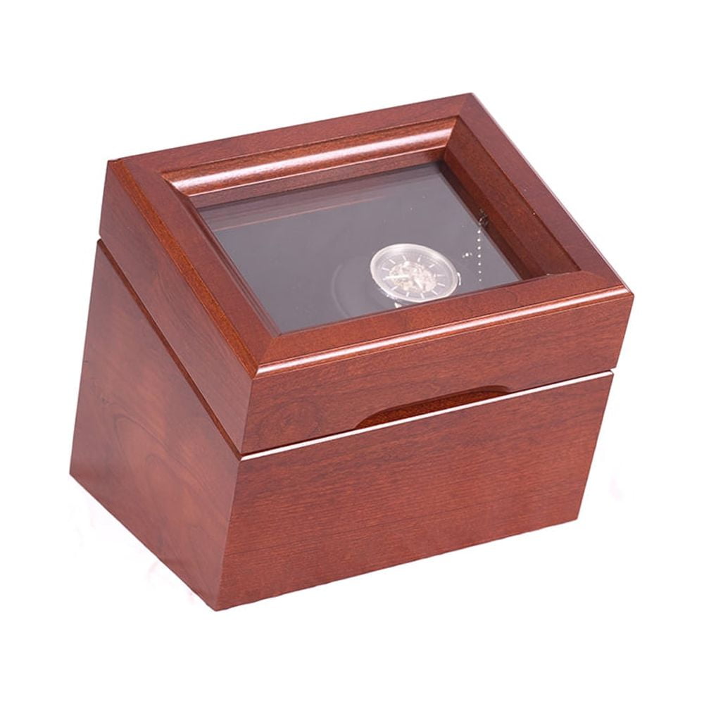 Cherry Hardwood Single Watch Winder with LED Display