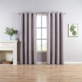 thumbnail image 1 of Briggite 3D Textured Extra Wide Room Darkening 108" x 84" Window Panel Pair In Silver, 1 of 1
