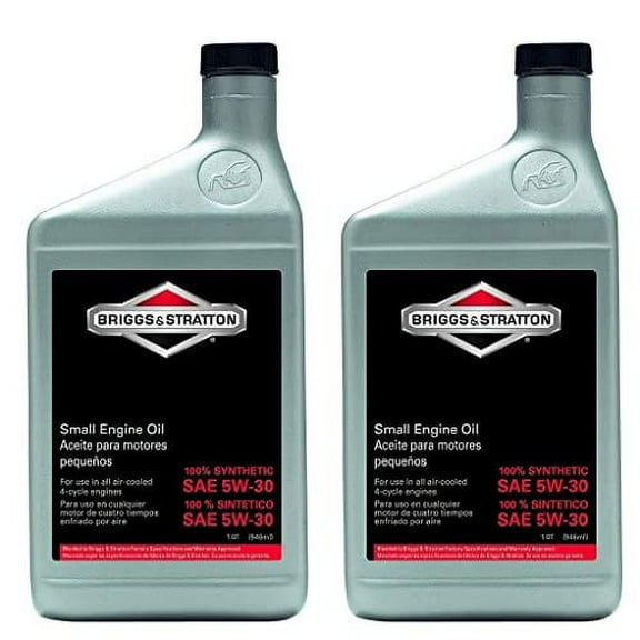 Briggs And Stratton 100074 Pack Of, 2, 1-Quart 5W-30 Synthetic Oil
