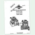 thumbnail image 1 of Briggs And Stratton 5Hp Engine Series 130900 132900 Operating Manual Operators, 1 of 1