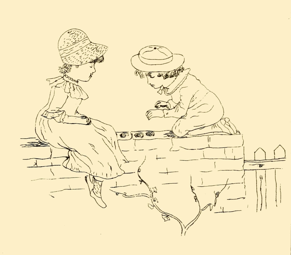 Briggs & Co Transferring Papers 1880 Canvas Art - Kate Greenaway (18 x 24)