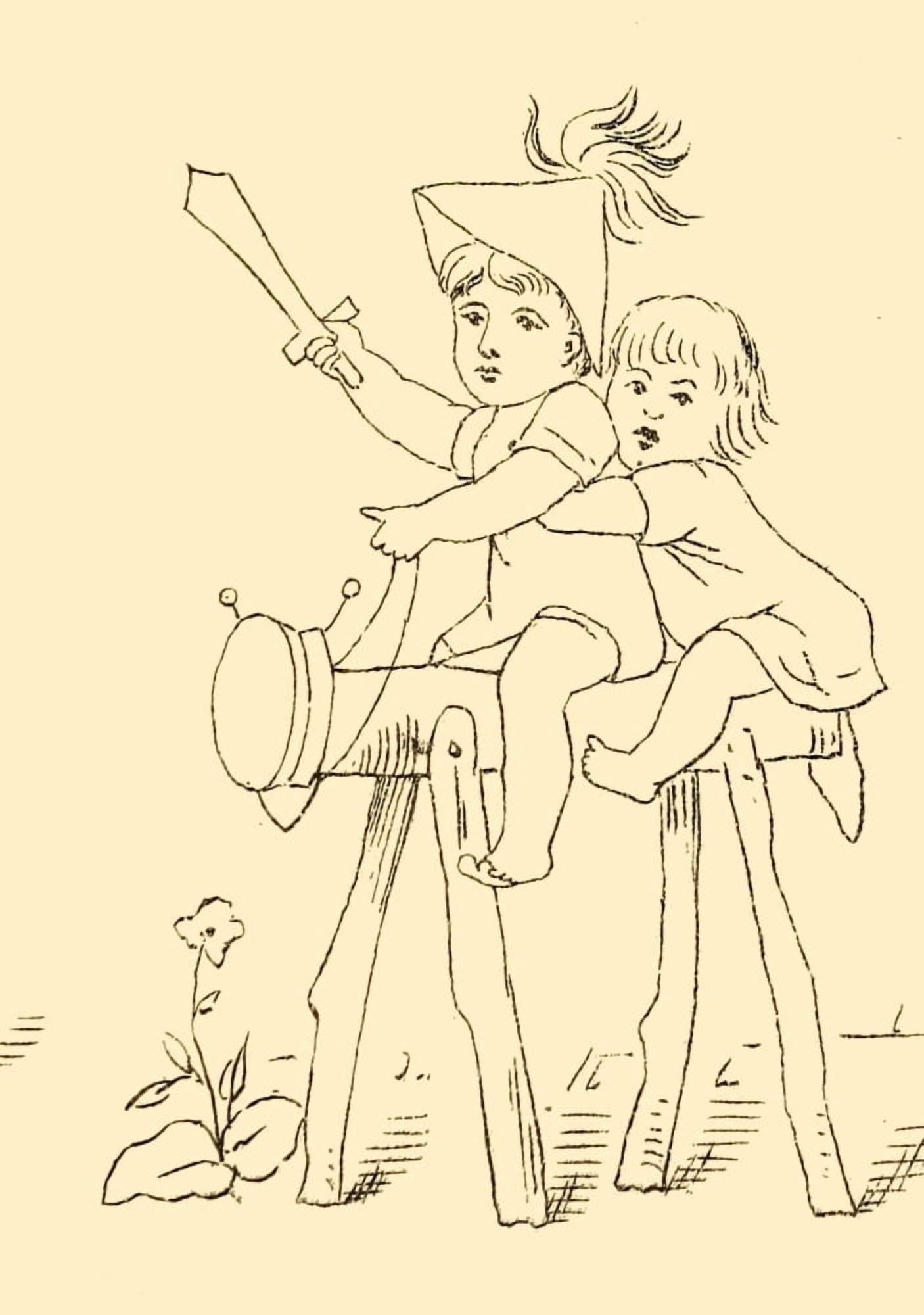 Briggs & Co Transferring Papers 1880 Canvas Art - Kate Greenaway (18 x 24)