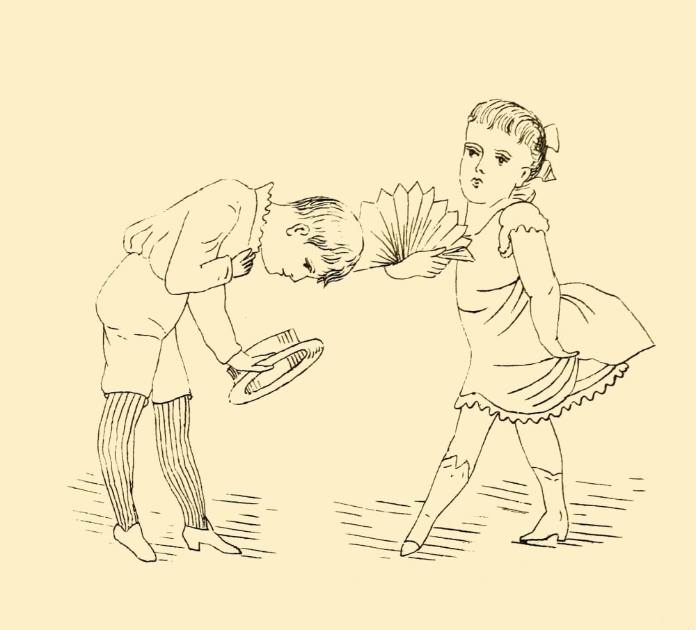Briggs & Co Transferring Papers 1880 Canvas Art - Kate Greenaway (24 x 36)