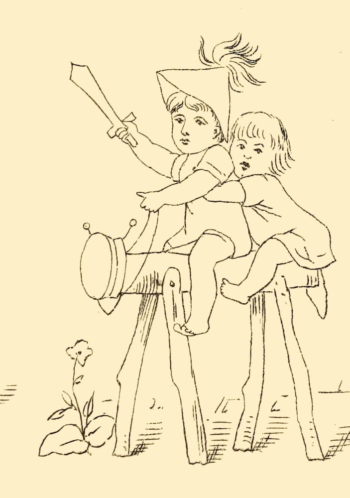 Briggs & Co Transferring Papers 1880 Canvas Art - Kate Greenaway (24 x 36)